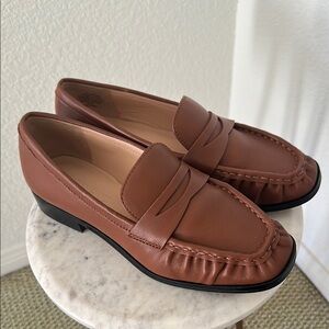 J. Crew Brown Leather Loafers